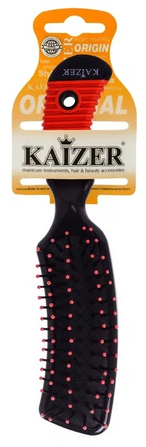 KAIZER Расческа  Арт.802074   массажная, пластиковые зубья, цвет ассорти