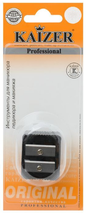 KAIZER Точилка  Арт.305029   двухсторонняя, прямоугольная, цвет ассорти