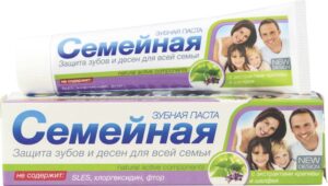 Зубная паста  Семейная с экстр.  Крапивы и шалфея в ламин.тубе  124гр