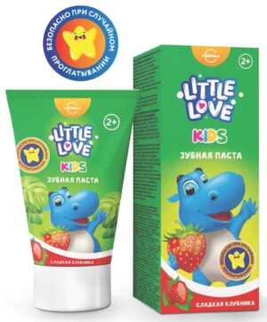 Зубная паста  Детская Little Love сладкая клубника 2+   50мл