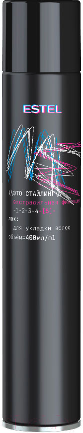Эстель Лак для волос  "ЭСТЕЛЬ  МЕ"  Экстрасильная фиксация  400 МЛ.