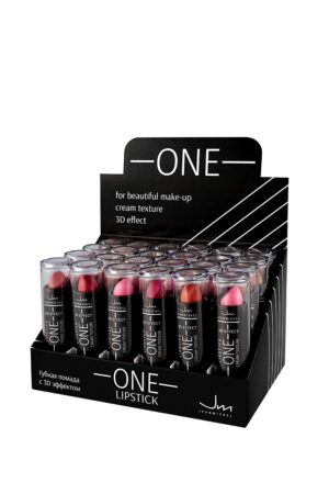 JM Помада для губ ONE  3D EFFECT CREAM TEXTURE в ассортименте 24 тона по 1шт