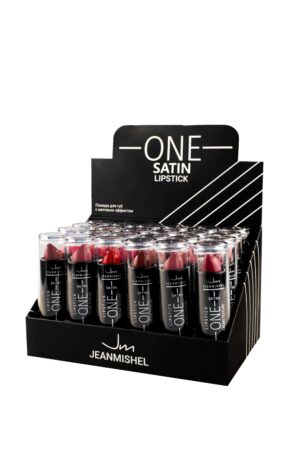 JM Помада для губ ONE  SATIN CREAM TEXTURE в ассортименте 24 тона по 1шт