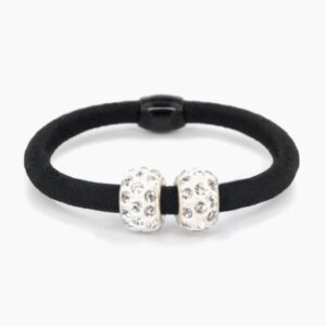 РФ РЕЗИНКА   Арт.55  ДЛЯ  ВОЛОС   ДВА  ШАРА  С Кристаллами    D - 5см,  (10  Шт /УП)   Цена За 1 Шт