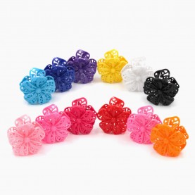 РФ КРАБИК   Арт.211  ЦВЕТОЧЕК   Для Волос   4*4 См   3 Зубчика    (12 Шт/УП)   Цена за 1ШТ