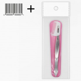 РФ ПИНЦЕТ   Арт.02  прямой косметич с расческой  9 см 5гр.