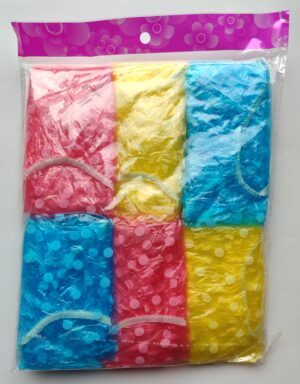 РФ Шапочка для душа  25,5 ДМ   Прозрачная Цветная  В УП. 6 ШТ   ЦЕНА  ЗА  1 ШТ