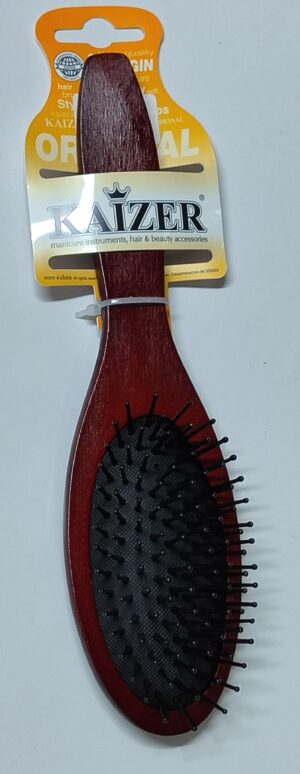 KAIZER Расческа  Арт.802045   массажная, деревянная, пластиковые зубья
