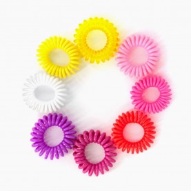 РФ РЕЗИНКА - ПРУЖИНКА  Арт.01  ДЛЯ  ВОЛОС   Длина 3 См   (20 шт /Уп)  Цена За 1 Шт