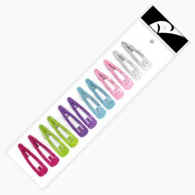 РФ ЗАЖИМ   Арт.304 С  Блёсками  Для Волос   5,5*1,5см  Цена  За  УПАК  12 Шт