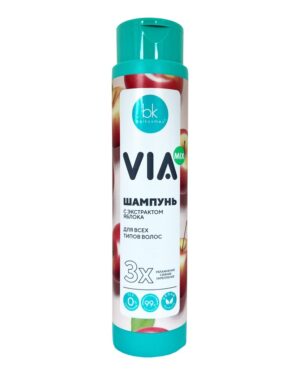 БК VIA mix Шампунь с экстрактом Яблока 390г