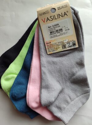 Арт. 3203  Носки Женские УКОРОЧ. р-р 23-25  VASILINA
