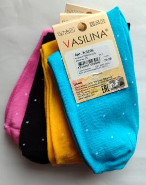 Арт. 3206  Носки Женские р-р 23-25  VASILINA