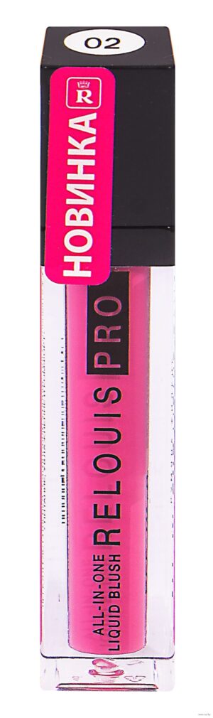 R Румяна жидкие т.02  RELOUIS PRO All-In-One Liquid Blush