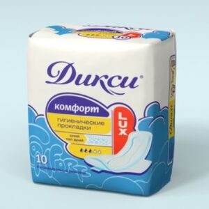 ДИКСИ Гигиен.  Прокладки   " Комфорт  Люкс "  10шт