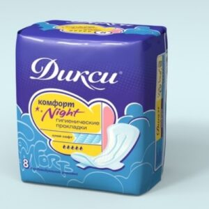 ДИКСИ Гигиен.  Прокладки   " Комфорт  ночные "  8шт