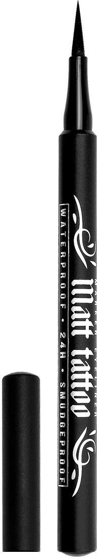 LV Подводка-фломастер для глаз  MATT TATTO  waterproof 24H smudgeproof LUXVISAGE