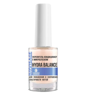 LV Укрепитель-кондиционер с микроблеском  HYDRA BALANCE для увлажнения и сохранения эластичности ногтей