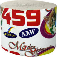 Бумага туалетная  Эксклюзив   459*110*80   без втулки