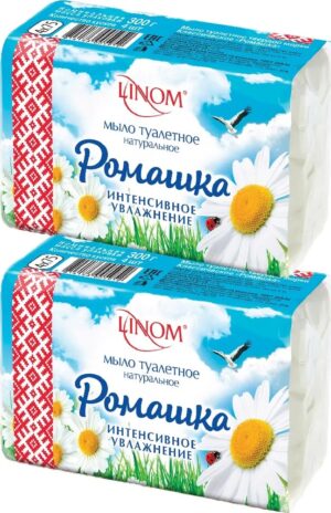 Крем-мыло "Ромашка" 300г. туалетное твердое марки Классическое (упаковка эконом-пак)
