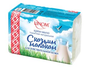 Крем-мыло "С козьим молоком" 300г. туалетное твердое марки Классическое (упаковка эконом-пак)