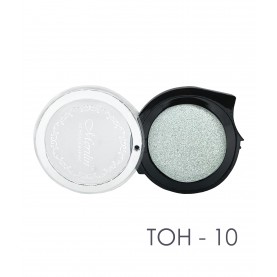 РФ Тени для век  № 10  Серебристый Перламутр