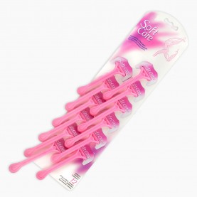 РФ Одноразовый Бритвенный  Арт.14  Станок 2 Лезвия ЖЕНСКИЙ Розовый На Картоне Блистер 12шт   Цена За 1 Шт