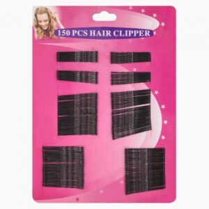 РФ НЕВИДИМКИ   Арт.40  ДЛЯ  ВОЛОС На БЛИСТЕРЕ 150 Шт, 5 См ЧЕРНЫЕ   Цена За Блистер