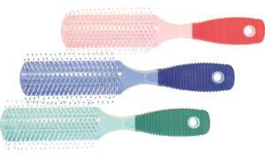 LR Расчёска Массажка  Арт.1116  с прорезиненной ручкой 20см