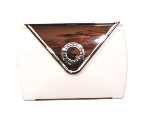 LR ЗЕРКАЛО  карманное  Арт.1125  складное.(Белое и Красное)