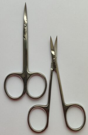 LR Ножницы для ногтей и кутикул Арт.1722  (Серебристые)  Ручная заточка