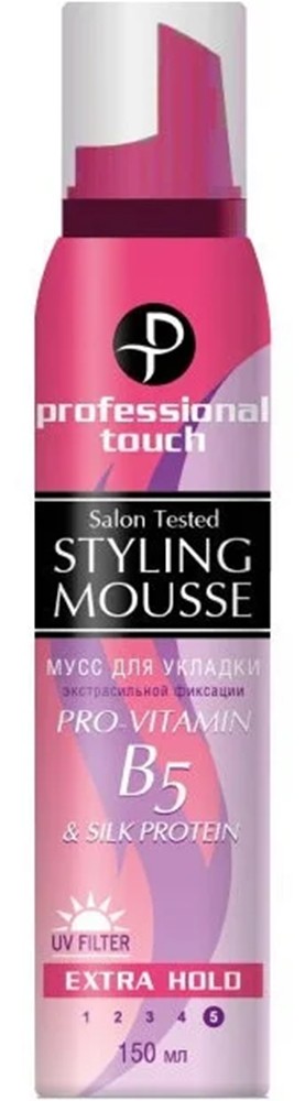 Мусс для волос  TOUCH  В5 проф. Экстрасильной фиксации  150 МЛ