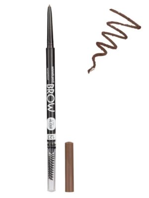 LR Автомат-ий  карандаш для бровей 123  с щеточкой, Коричнево-Серый.  Арт.120