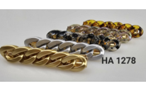 LR Зажим для волос в виде цепочки, Арт.1278   8см..LUXURY цвета микс.