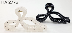 LR Краб для волос Арт.2776  в форме бантика 11 см