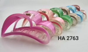 LR Краб для волос  Арт.2763  9см.  цвета микс  Уп.6шт